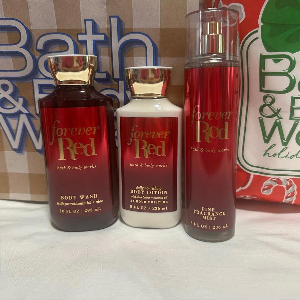 Bath & Body Works Forever Red set